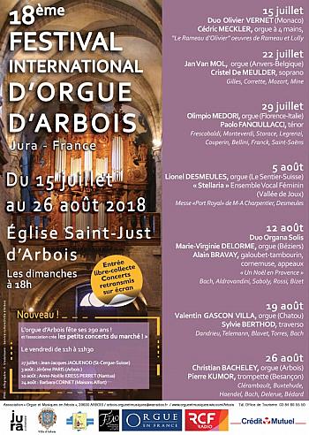 Festival international d'orgue d'Arbois